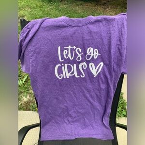 Gildan Shania Twain Let’s Go Girls T-Shirt, Heather Purple, Size Woman’s Medium